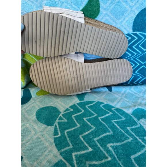 Free People Island Time Espadrille In White Slip-On Sandals  Size 39 - Picture 10 of 12